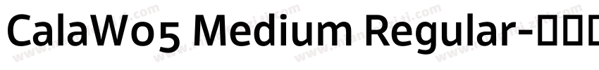 CalaW05 Medium Regular字体转换
